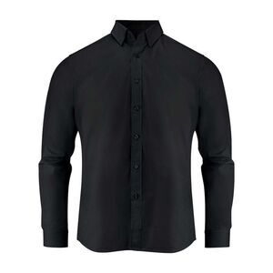 James Harvest Mens Acton Business Shirt / Black